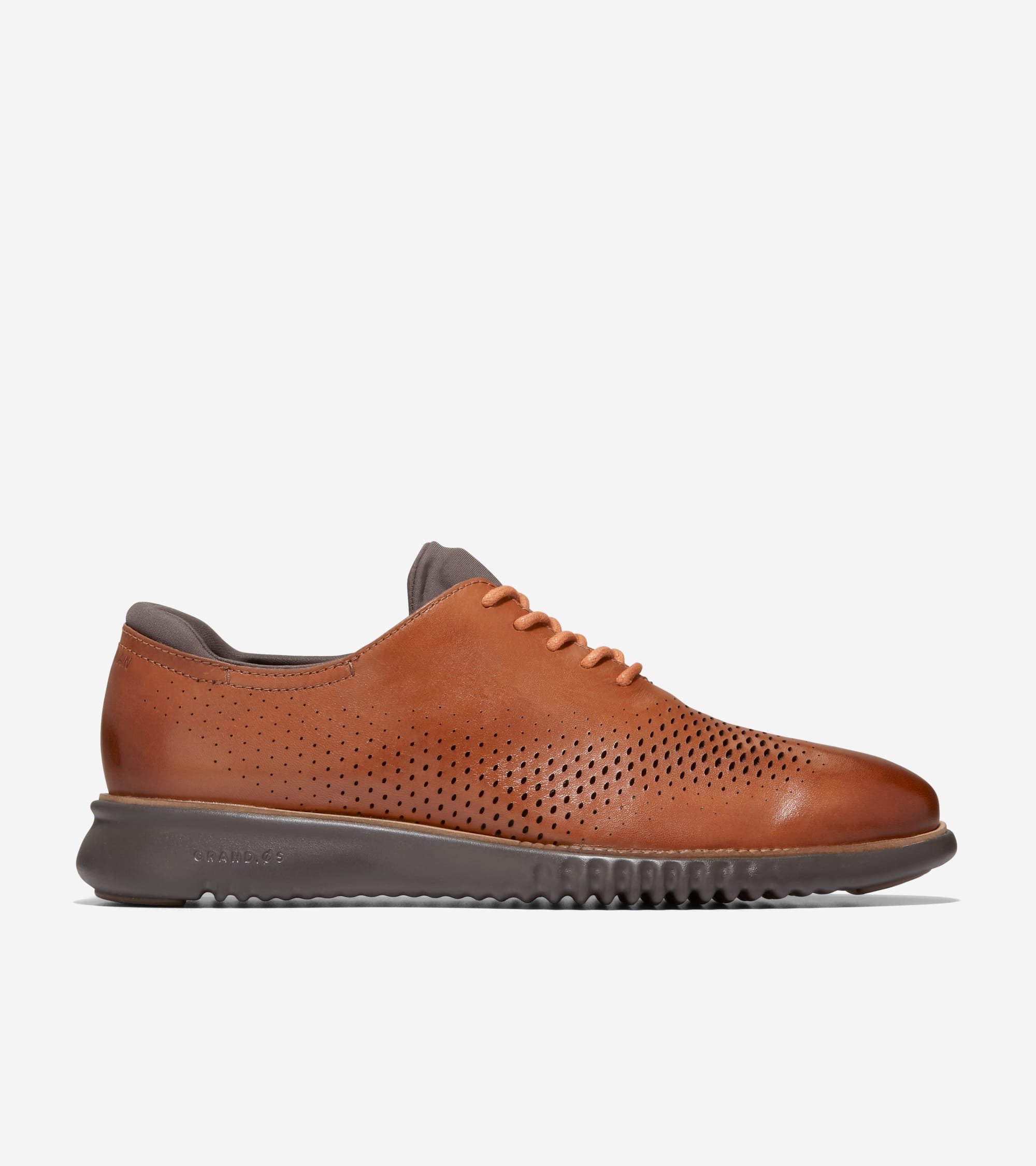 Men s 2.ZEROGRAND Laser Wingtip Oxfords in Brown Cole Haan